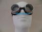 Preview: Stroofbrille farblose Gläser splitterfrei verz. Stahlblech Lederwulstpolster CE#