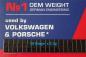 Preview: 50x 2,5g Klebegewichte Hofmann Typ 358 OEM Zink schwarz 19x6,5mm VW+Porsche