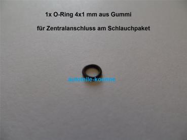 1x O-Ring Ø 4 x 1 mm für Zentralanschluss am Schlauchpaket MIG/MAG #