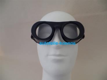 Ersatzgläser 62x52mm farblos CA für ovale Kunststoffbrille # 2 Stück 