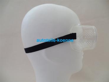Preview: Kunststoff Vollsichtbrille farbloses CA Material Lüftungsschlitze EN166/169 #