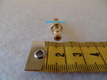 Preview: 1x MINI Schlauch Kupplungsstift NW 2,7 mit Tülle Ø 5mm Länge 23mm # Preview: 1x MINI Schlauch Kupplungsstift NW 2,7 mit Tülle Ø 5mm Länge 23mm #
