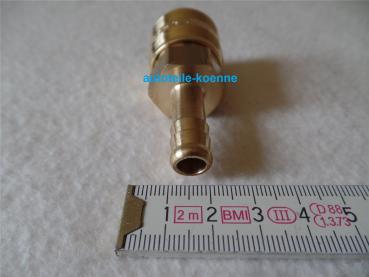 1x Druckluftkupplung NW 7,2 mm mit Tülle für Schlauch Ø 9 mm #