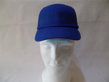 Mütze blau mit Anstoßkappe Base Ball Design Lüftungsöffnungen und Kopfband #