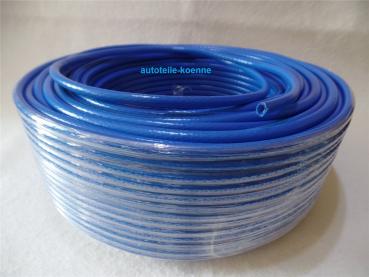 1m Gewebeschlauch PVC Querschnitt 5x1,5 mm blau bis ca. 10 bar Meterware #