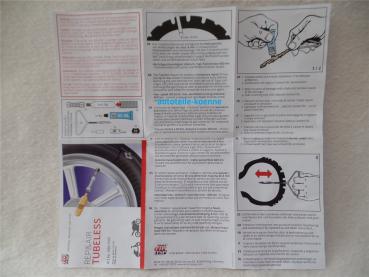 Preview: Pannenhilfeset TIP TOP REP & AIR für Roller + Motorrad schlauchlos BMW etc. Preview: Pannenhilfeset TIP TOP REP & AIR für Roller + Motorrad schlauchlos BMW etc.