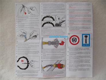 Preview: Pannenhilfeset TIP TOP REP & AIR für Roller + Motorrad schlauchlos BMW etc. Preview: Pannenhilfeset TIP TOP REP & AIR für Roller + Motorrad schlauchlos BMW etc.
