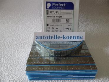 50x 60g Klebegewichte Typ 397 Stahl verzinkt Stückelung 12x5g Einzelgewichte