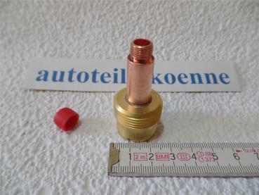 Preview: Gaslinse JUMBO für WIG Brenner Typ 17/18/26 45V16 Ø 1,6mm Länge 50mm Preview: Gaslinse JUMBO für WIG Brenner Typ 17/18/26 45V16 Ø 1,6mm Länge 50mm