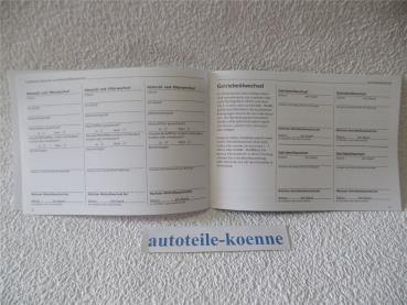 10x Universal Inspektion Serviceheft Wartungsheft Scheckheft
