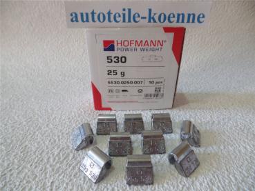 10x 25g Auswuchtgewichte Hofmann Typ 530 Blei LKW Schlaggewichte Stahlfelgen