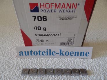 40 Gramm Hofmann Motorrad Klebegewichte Stückelung 8x5 Gramm unbeschichtet