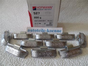 10x 200g Auswuchtgewichte Hofmann Typ 527 Blei LKW Schlaggewichte Stahlfelgen