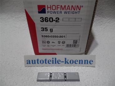 1x 35g Klebegewicht Hofmann Typ 360 Zink beschichtet Auswuchtgewicht OEM Linie