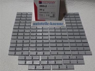 50x 35g Klebegewichte Hofmann Typ 360 Zink beschichtet OEM Linie