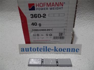 1x 40g Klebegewicht Hofmann Typ 360 Zink beschichtet Auswuchtgewicht OEM Linie