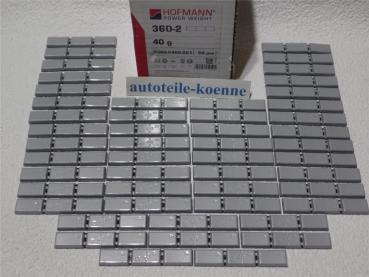 50x 40g Klebegewichte Hofmann Typ 360 Zink beschichtet OEM Linie