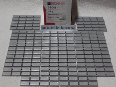 50x 55g Klebegewichte Hofmann Typ 360 Zink beschichtet OEM Linie