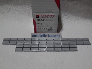 10x 60g Klebegewicht Hofmann Typ 360 Zink beschichtet Auswuchtgewicht OEM Linie
