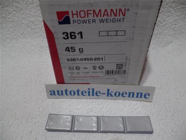 1x 45g Klebegewicht Hofmann Typ 361 Zink beschichtet Auswuchtgewicht OEM Linie