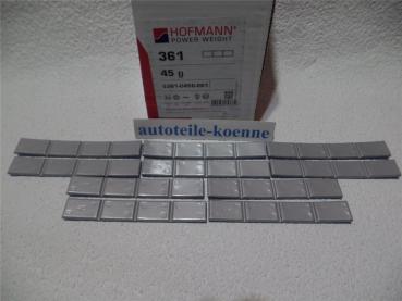 10x 45g Klebegewicht Hofmann Typ 361 Zink beschichtet Auswuchtgewicht OEM Linie