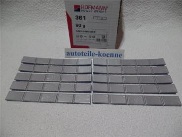 10x 60g Klebegewicht Hofmann Typ 361 Zink beschichtet Auswuchtgewicht OEM Linie