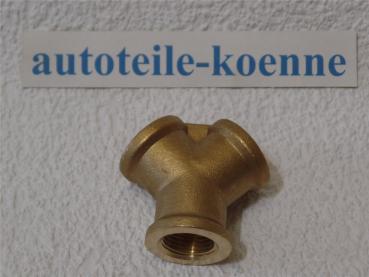 Preview: Druckluft Verteiler 2-fach mit 1/2'' rechts Innengewinde aus Messingguss # Preview: Druckluft Verteiler 2-fach mit 1/2'' rechts Innengewinde aus Messingguss #