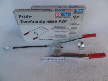 2x Profi Zweihand Fettpresse für 500g Schraubkartuschen PZP ZHFP Made in Germany