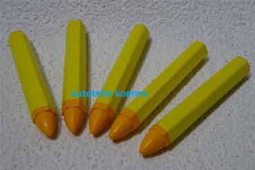 5x Signierkreide gelb Reifenkreide wasserfest Kreide Fettkreide Markierstift