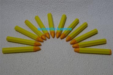 12x Signierkreide gelb Reifenkreide wasserfest Kreide Fettkreide Markierstift