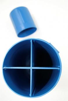 Preview: Elektrodenköcher mit 4 Kammern Ø 85mm Höhe 370mm wasserdicht verschließbar # Preview: Elektrodenköcher mit 4 Kammern Ø 85mm Höhe 370mm wasserdicht verschließbar #