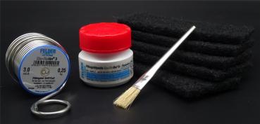 250g Fittingslot 3mm Cu-Rotin®3 100g Cu-Rofix®3 Weichlot Fitting Kupferrohr