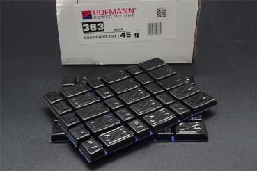 10x 45g Klebegewichte Hofmann Typ 363 schwarz Zink Stückelung 3x5g + 3x10g OEM