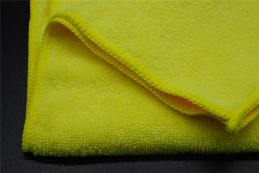 Preview: 5er Set Microfasertuch 40x40cm gelb Mikrofaser Putztuch Universaltuch waschbar