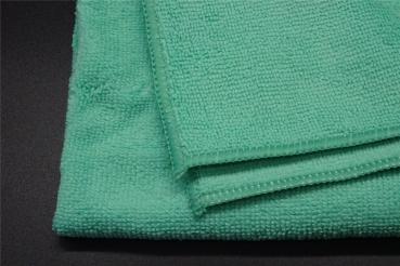 Preview: 5er Set Microfasertuch 40x40cm grün Mikrofaser Putztuch Universaltuch waschbar