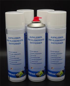 5x 500ml Aufkleber und Kleberesteentferner Klebereste Etiketten Löser Entferner