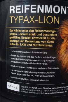 Preview: 5Kg Original TYPAX-LION LKW Reifen Montagepaste Montagefett incl. 30er Pinsel