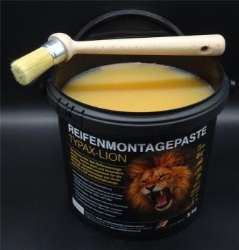 5Kg Original TYPAX-LION LKW Reifen Montagepaste Montagefett incl. 30er Pinsel