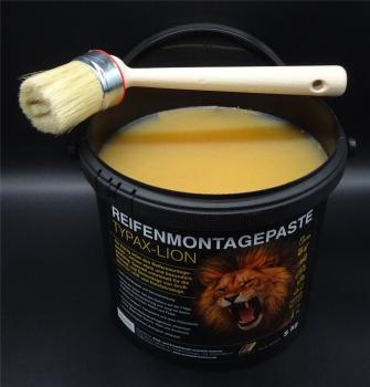 5Kg Original TYPAX-LION LKW Reifen Montagepaste Montagefett incl. 50er Pinsel