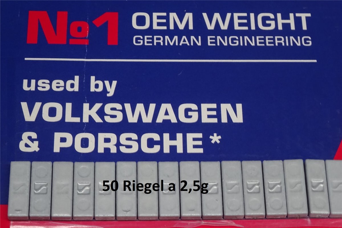 autoteile-koenne - 50x 2,5g Klebegewichte Hofmann Typ 358 OEM Zink  