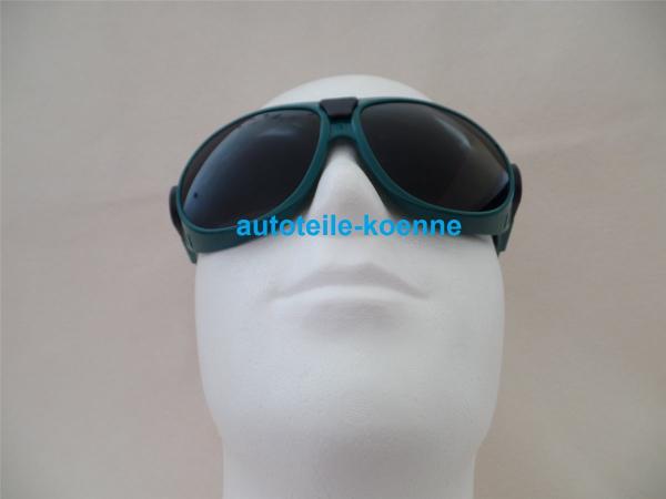 Gestellbrille "Panorama" DIN 5 grüne Scheiben Lüftungsschlitze CE EN 166/169 #