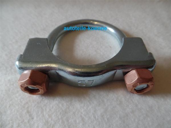 HJS Ø 57mm Rohrschelle Auspuffschelle U-Bügelschelle Klemmschelle Ford