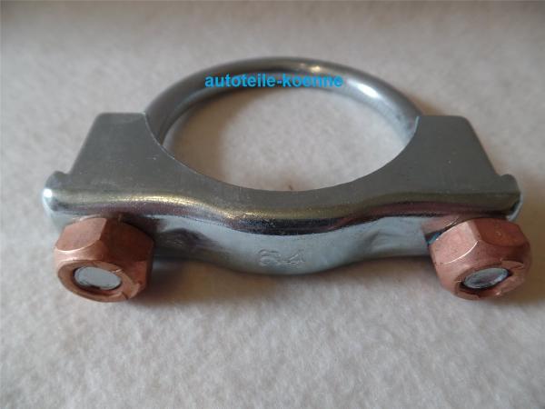 HJS Ø 64mm Rohrschelle Auspuffschelle U-Bügelschelle Klemmschelle Ford