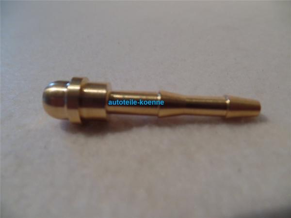 1x Schlauchtülle für Gewinde 1/4'', Ø Tülle 3,5 mm aus Messing DIN 8542 EN 560 #