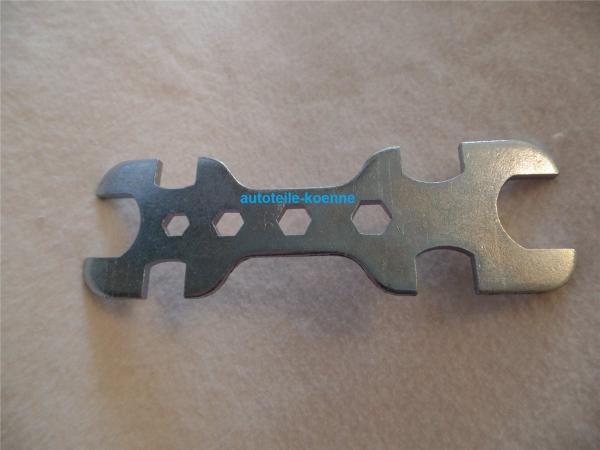 Gasbrenner-Schlüssel 4 mm Stahlblech verzinkt 8,9,10,11,13,14,17,19,22,24mm #