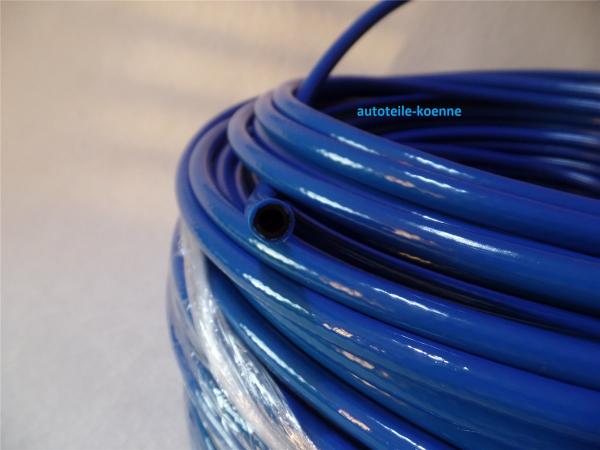 1m Gewebeschlauch PVC Querschnitt 5x2,0 mm blau bis ca. 10 bar Meterware #