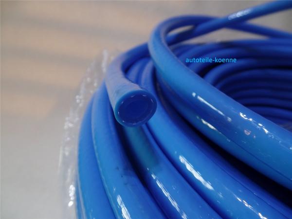 1m Gewebeschlauch PVC Querschnitt 6x3,0 mm blau bis ca. 25 bar Meterware #