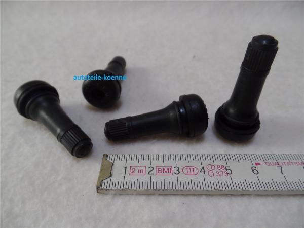 4x Ventile Snap-In TR413 Ø 11,3mm Länge 43mm PKW Felgenventil Economy