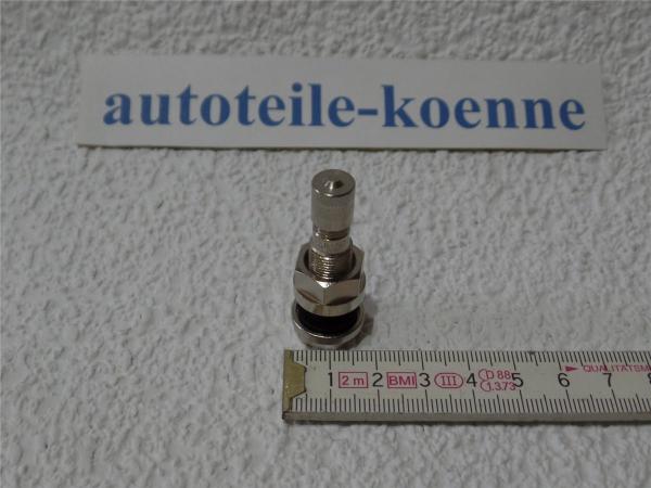 LKW Metallventil Länge 40MS für Alcoaräder Ø 9,7mm Premium Linie vernickelt