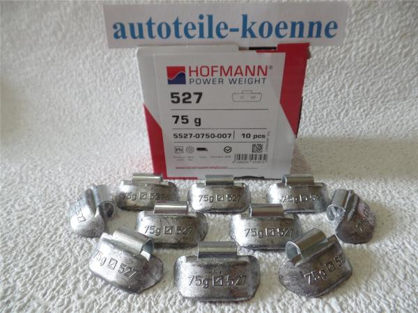 10x 75g Auswuchtgewichte Hofmann Typ 527 Blei LKW Schlaggewichte Stahlfelgen